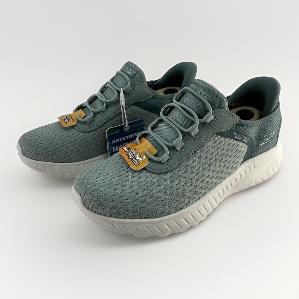 Skechers Women's BOBS Squad Chaos In Color Slip-Ins Sage 117504 Size 5.5 New